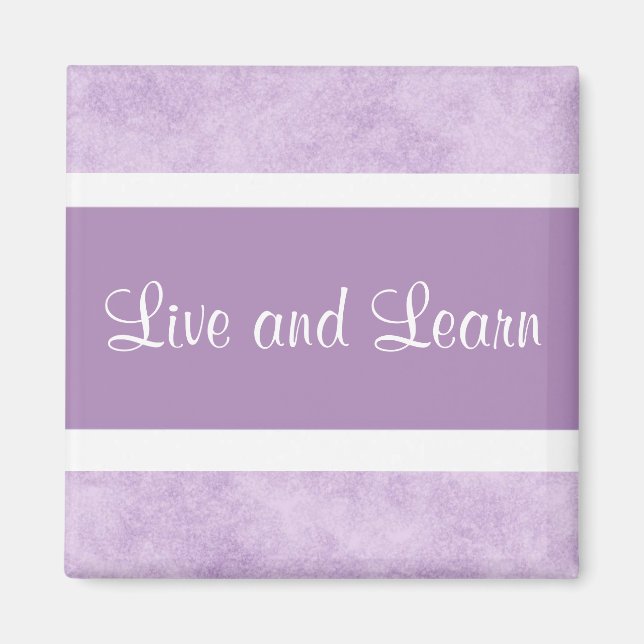 Aimant Vivre et apprendre (Devant)