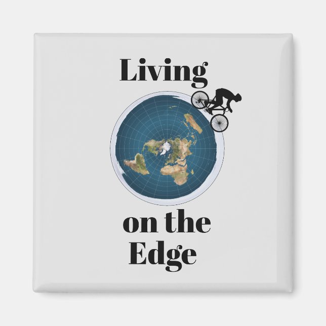 Aimant Vivre sur l'aimant Edge (Devant)