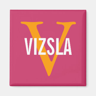 Aimant Vizsla race Monogramme Design