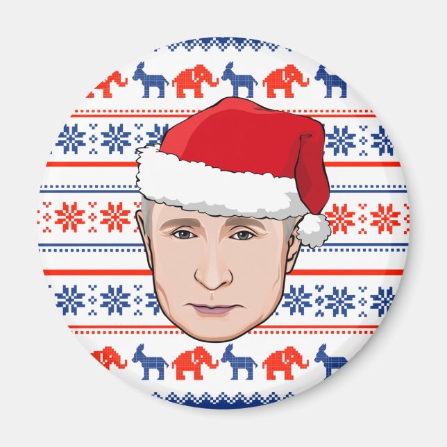 Aimant VLADIMIR POUTINE Noël (Devant)