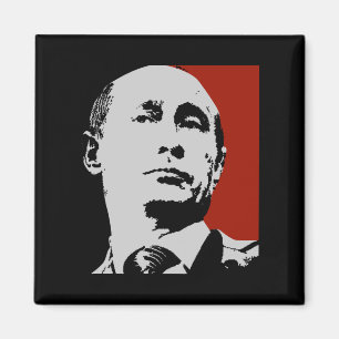 Aimant Vladimir Poutine rouge