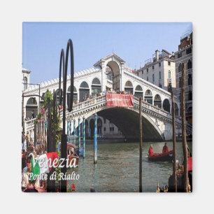 Aimant VNT047 VENISE, PONT RIALTO, Italie, Réfrigérateur