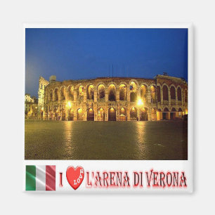 Aimant VNT095 VERONA, ARENA I Love, Veneto, Italie, Frigo
