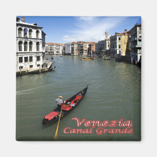Aimant VNT097 VENISE, Canal Grande, Gondola, Italie, Frig