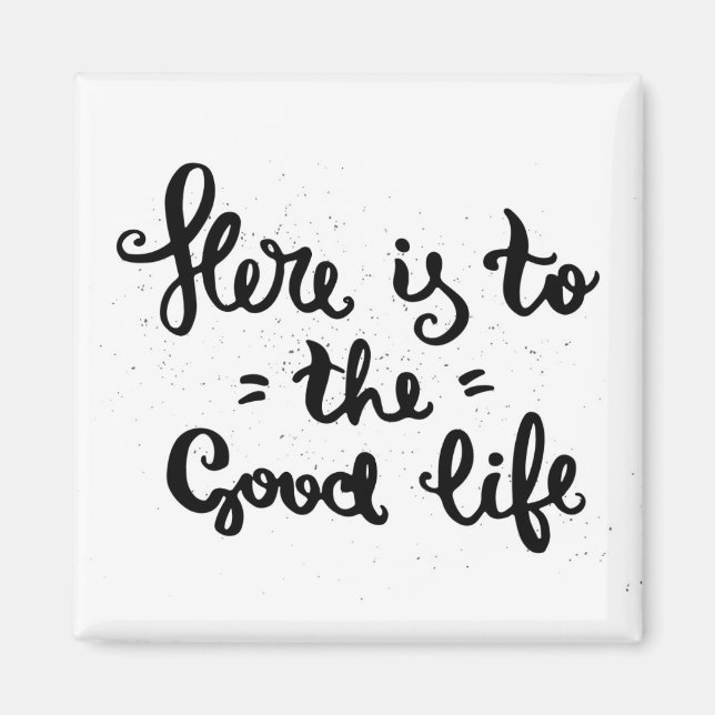 Aimant Voici À La Bonne Vie (Devant)