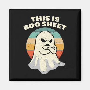 Aimant Voici Bosheet Ghost Retro Halloween Costume Me