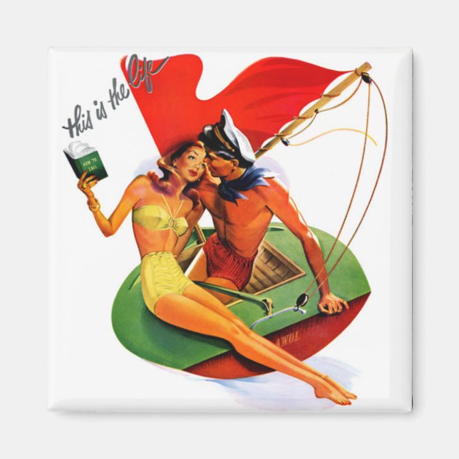 Aimant Voici l'aimant de maillot de bain Life (Devant)