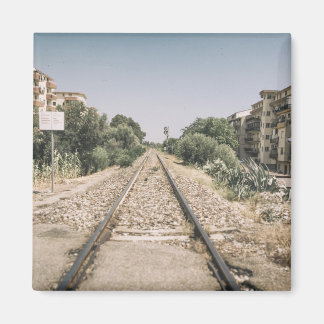 Aimant Voie ferrée unique dans le sud de l'Italie