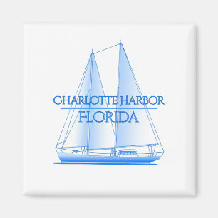 Aimant Voile nautique côtière du port de Charlotte