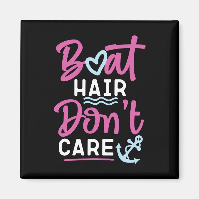 Aimant Voilier Bateau Cheveux s'en fiche (Devant)