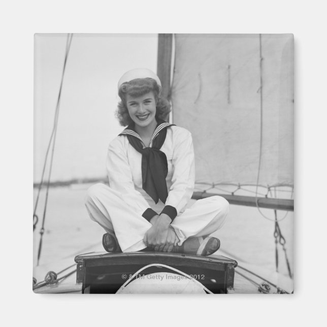 Aimant Voilier femme (Devant)