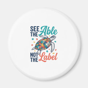 Aimant Voir le design du t-shirt de sensibilisation au pu