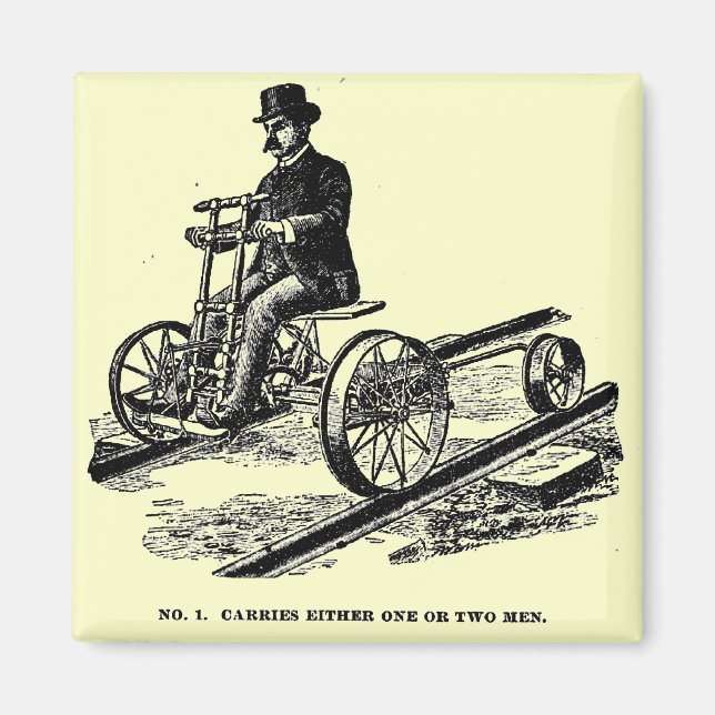 Aimant Voiture à main KALAMAZOO Velocipede 1887 (Devant)