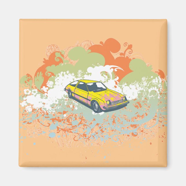 Aimant Voiture Abstraite (Devant)