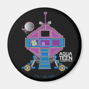 Aimant Voiture Aqua Ado Hunger Force Mooninites