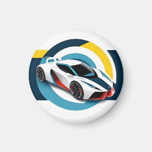 Aimant Voiture de course au design dynamique