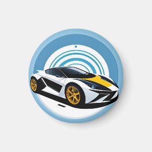 Aimant Voiture de course au design dynamique