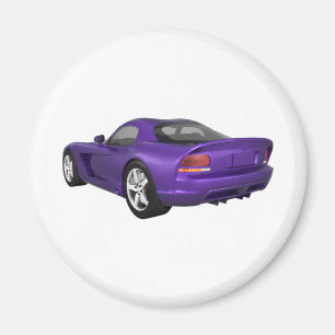 Aimant Voiture Musculaire Viper Hard-Top: Finition pourpr