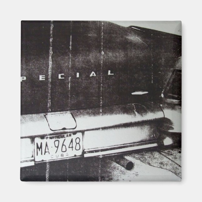 Aimant Voiture noire et blanche (Devant)