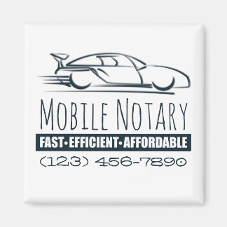 Aimant Voiture rapide publique Notaire Mobile avec numéro