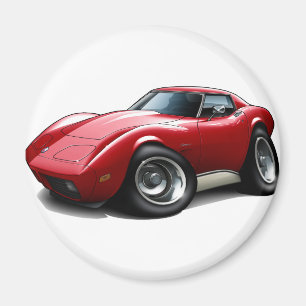 Aimant Voiture rouge Corvette 1973-76