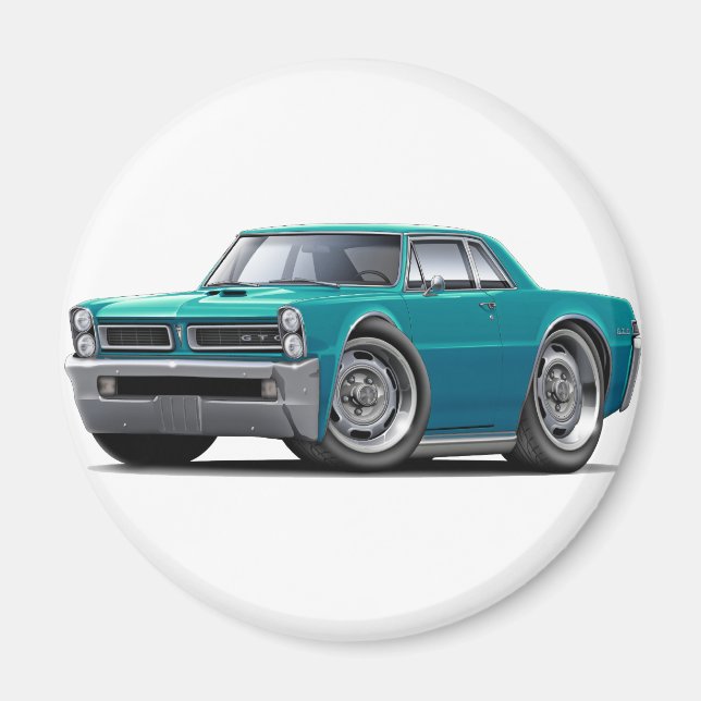 Aimant Voiture Turquoise GTO 1965 (Devant)