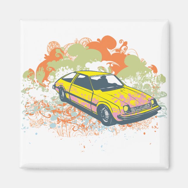 Aimant Voiture Vintage (Devant)