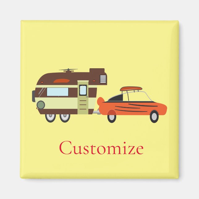 Aimant Voiture Vintage et Camper Thunder_Cove (Devant)