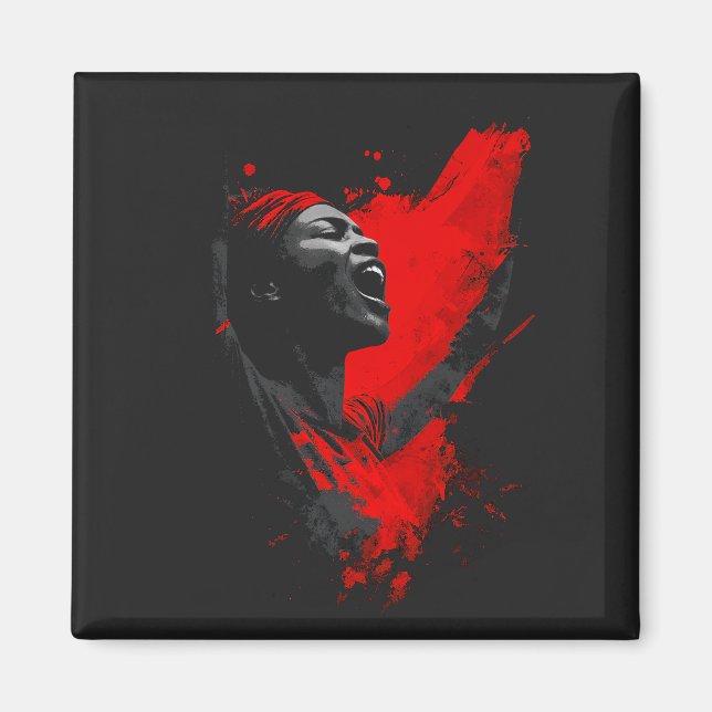 Aimant Voix en rouge (Devant)