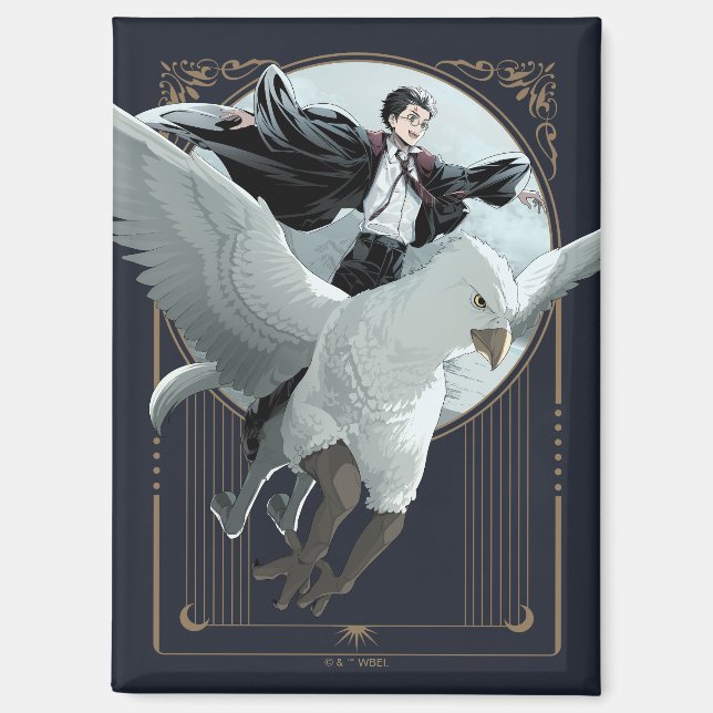 Aimant Vol Anime HARRY POTTER™ avec Buckbeak (Recto)