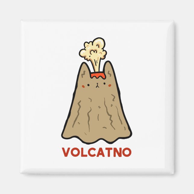 Aimant Vol-cat-no mignon Pun de chat (Devant)