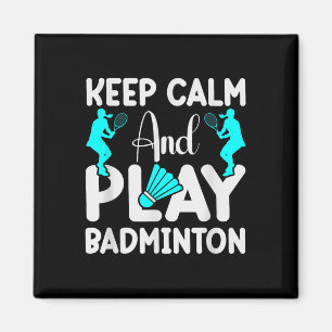 Aimant Volant de badminton Raquette Joueur de badminton 3