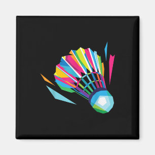 Aimant Volant de Badminton Raquette Sport Badminton Pop A