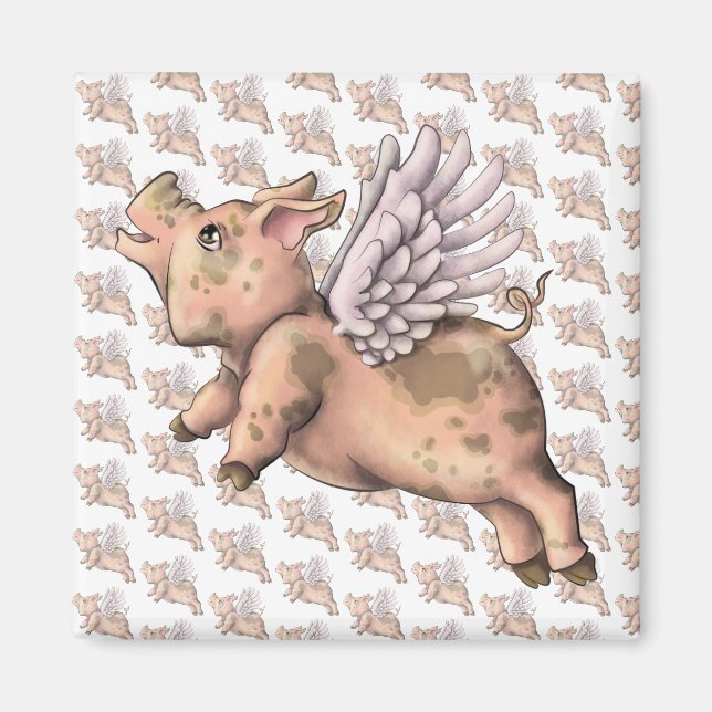 Aimant Voler des cochons (Devant)