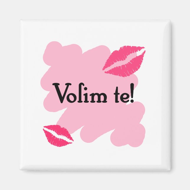 Aimant Volim te - Croate Je t'aime (Devant)