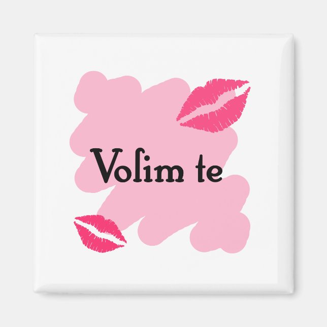 Aimant Volim te - Serbe Je vous aime (Devant)