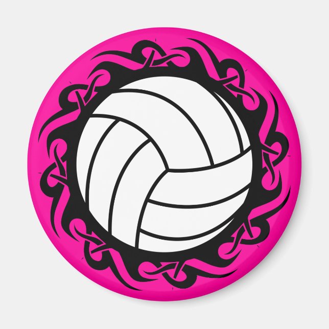 Aimant volley-ball tribal (Devant)