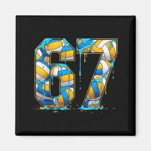 Aimant Volleyball 67 Six Seven Sport Drôle Gen Alpha Z Me