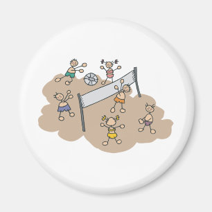 Aimant Volleyball de plage mignon