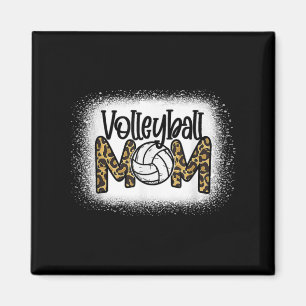 Aimant Volleyball Maman Femmes Leopard mignon Bleached Fu