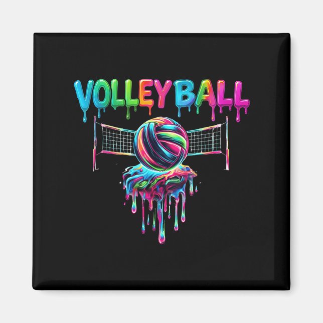 Aimant Volleyball Player Drip Ice Cream Drip Volleyball L (Devant)
