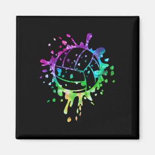 Aimant Volleyball Tie Dye Girls Distressed Ball
