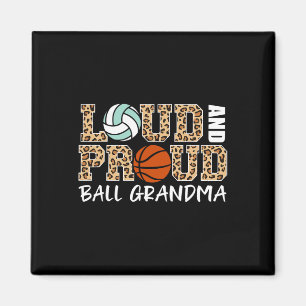 Aimant Volleybyll Loud Et Fière Bysketbyll Grandma Fun G