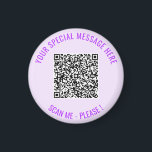 Aimant Vos informations d'analyse de code QR Cadeau Magne<br><div class="desc">Choisissez Couleurs et Police - Magnet avec votre code QR spécial Info et texte personnalisé Cadeau Magnet moderne personnalisé - Ajouter votre code QR - Image ou logo - photo / Texte - Nom ou autre info / message - Redimensionner et déplacer ou supprimer / Ajouter des éléments - Image...</div>