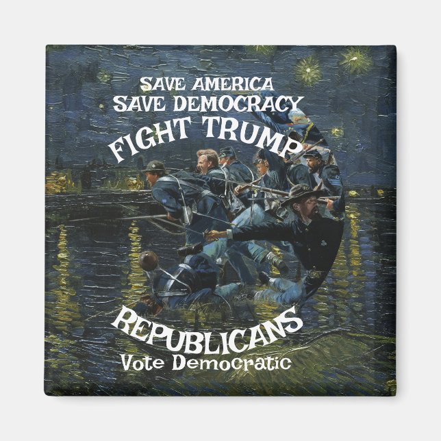 Aimant Vot Political Patriotic Trump Republican Party (Devant)