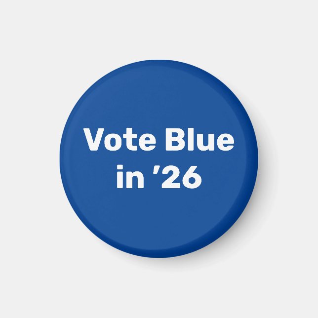 Aimant Vote Blue en 2026 (Devant)