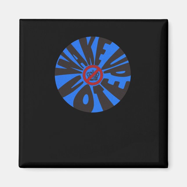Aimant Vote démocrate bleu anti-Trump (Devant)