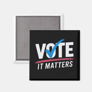 Aimant Vote Élection 2024 Électeur Démocrate Politique 