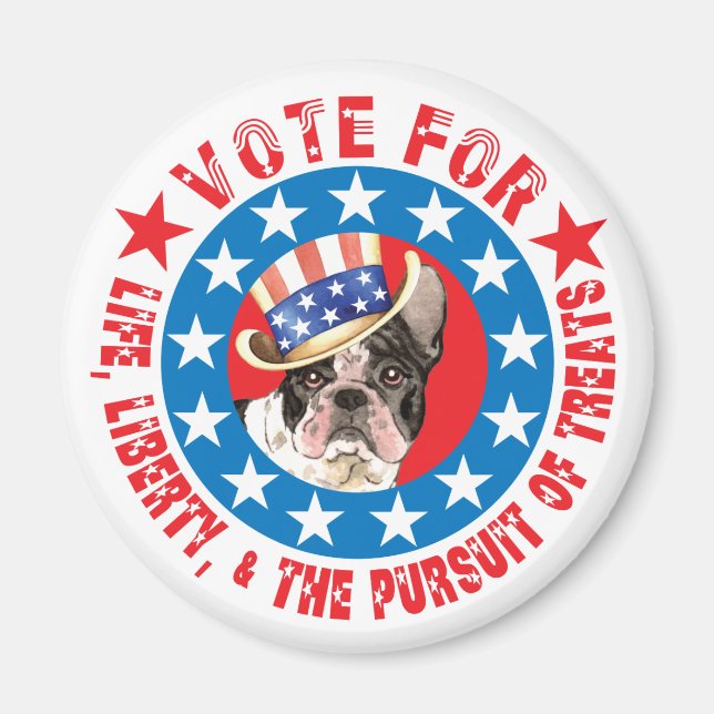 Aimant Vote for Frenchie (Devant)