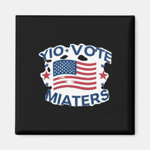 Aimant Vote Patriotique S Design Avec Drapeau Américain E